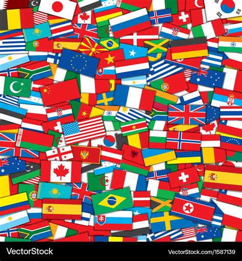 World flags background Royalty Free Vector Image