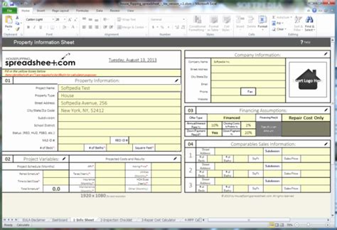 House Flipping Spreadsheet Template Lovely Flip Calculator to Property ...