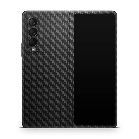 Samsung Galaxy Z Fold 3 Carbon Fiber Black - SkinNit