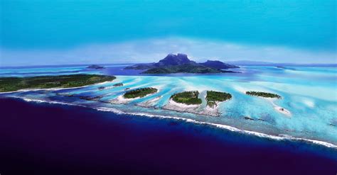 Tahiti is the largest island in French Polynesia, the South Pacific archipelago. With black-s ...