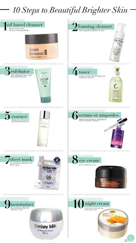 10 Steps to Beautiful, Brighter Skin (My Korean Skincare Routine ...