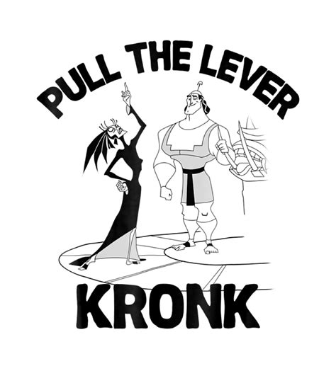 Disney Emperors New Groove Yzma Pull The Lever Kronk T-Shirt by Yahia ...