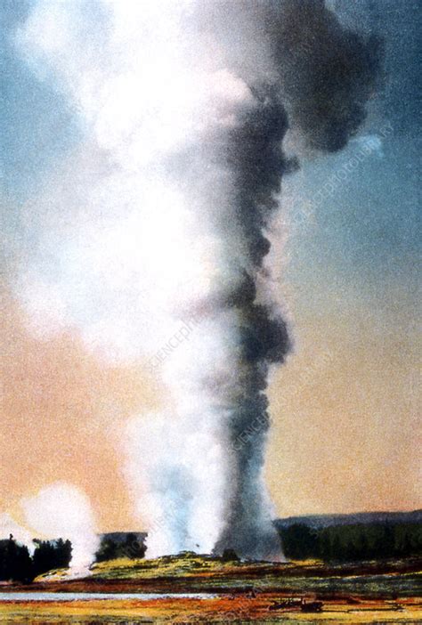 Giant Geyser, Yellowstone, 20th Century - Stock Image - C028/5868 - Science Photo Library