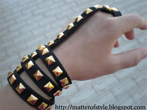 A Matter Of Style: DIY Fashion: Studded statement jewelry DIY