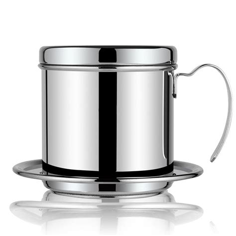 Coffee Maker Pot, Stainless Steel Vietnamese Coffee Drip Filter Maker Single Cup Coffee Drip ...