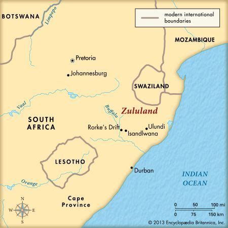 Zululand: map - Students | Britannica Kids | Homework Help