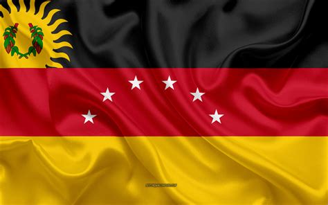 Download wallpapers Flag of Miranda State, 4k, silk flag, Venezuelan ...