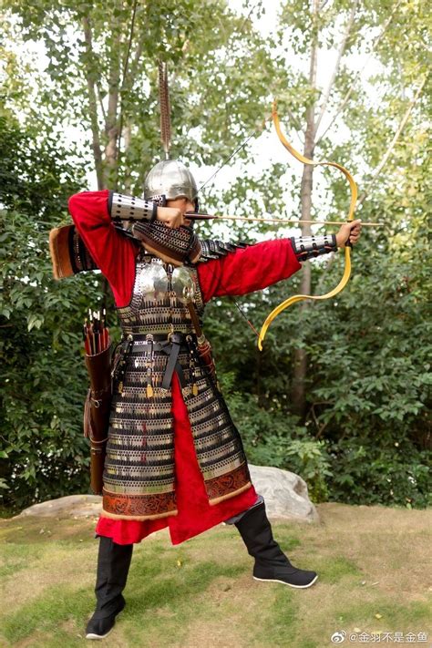 Chinese Tang dynasty warrior in heavy lamellar armor | Chinese armor ...