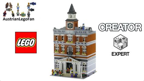 Lego Creator 10224 Town Hall - Lego Speed Build Review - YouTube