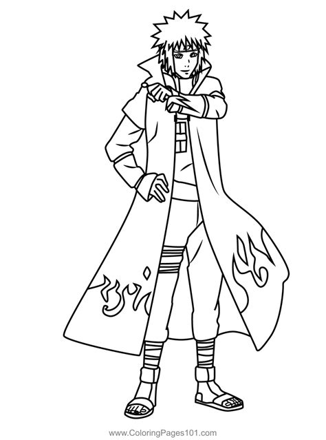 Minato Namikaze Naruto Coloring Page | Ausmalbilder, Ausmalen, Coole bilder