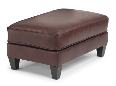 Westside Leather Cocktail Ottoman NIS468660025 by Flexsteel Furniture at The Furniture Mall