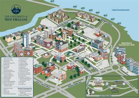 Campus Map | The University of New Orleans