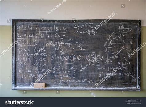 Old School Chalkboard Written Studies Old Stock Photo 1519320449 ...