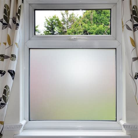 Bubble Free Frosted Window Film Self Adhesive White Etched Privacy Glass Vinyl.l | eBay