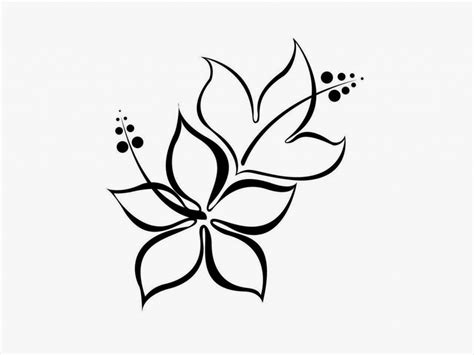 Easy Black And White Simple Flower Design - k-Music