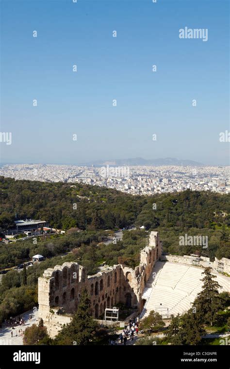 Athens aerial view acropolis hi-res stock photography and images - Alamy