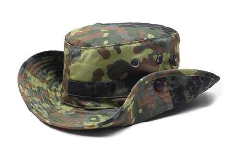 Original German Army flecktarn camo boonie hat camping hunting outdoor ...