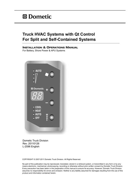 Dometic AC install