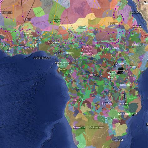 Ethnic Map Of Africa - Zone Map