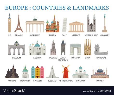 Europe Landmarks For Kids