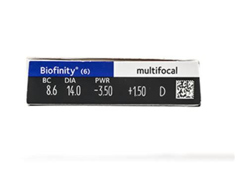 Biofinity Multifocal 6 Pack Monthly Disposable Contacts | SmartBuyGlasses USA