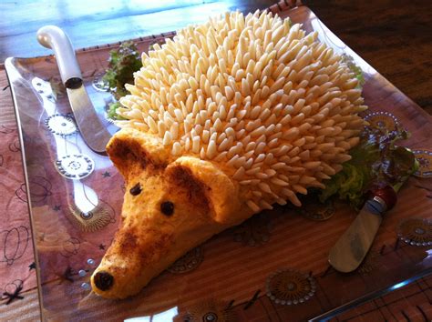 Hedgehog cheddar cheese ball. Too pretty to eat!