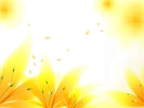 Fresh Yellow Flowers Backgrounds Flowers, Yellow PPT Backgrounds ...