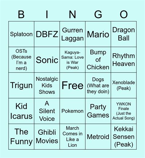 The Funny Bingo Card