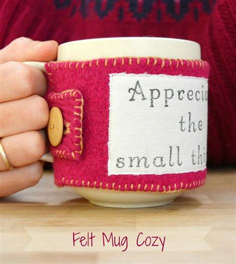 DIY Mug Cozy Sewing Pattern | AllFreeSewing.com