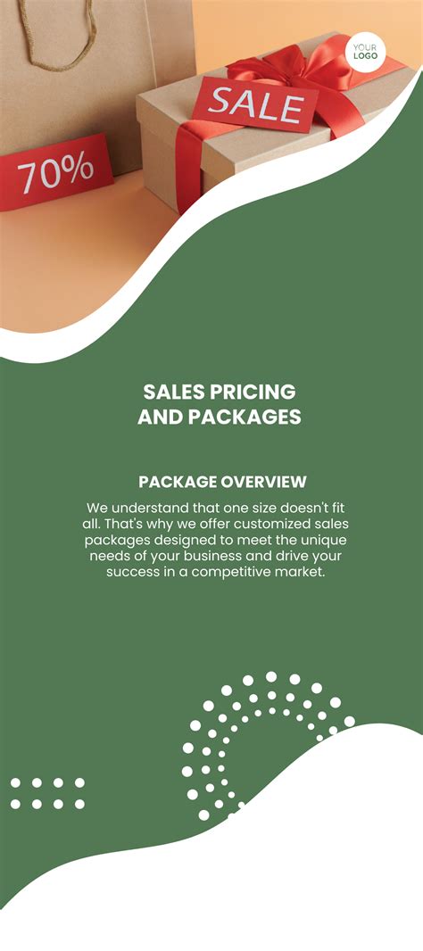 Sales Pricing and Packages Rack Card Template - Edit Online & Download Example | Template.net