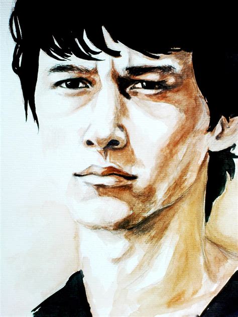 Joseph Gordon-Levitt - watercolor portrait by AllyEdFrown on DeviantArt