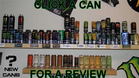 FULL MONSTER ENERGY CAN COLLECTION {INTERACTIVE} - YouTube