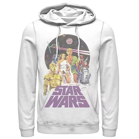 Men's Star Wars Group Shot Battle Logo Hoodie