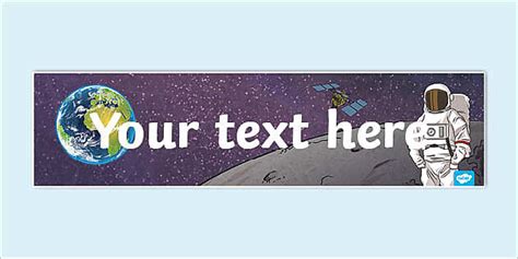 Google Classroom Header Outer Space (teacher made) - Twinkl