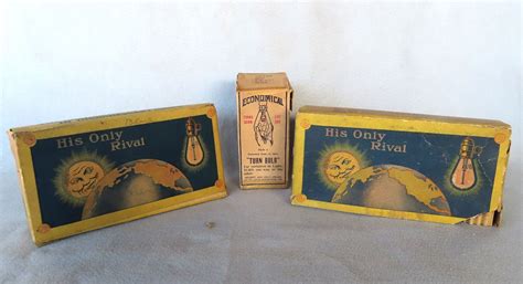 Three Boxed Sets Of Vintage Light Bulbs Including: Economical Company ...