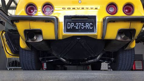 Corvette Stingray 1972 C3 exhaust sound - YouTube