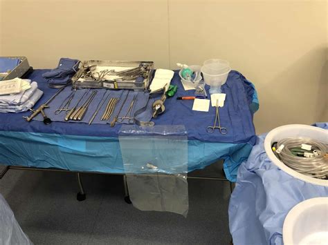 Hysteroscopy mayo stand and back table setup - CSTSetup