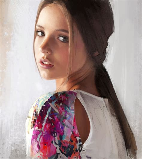 Model, Noveland Sayson | Digital painting portrait, Digital painting ...