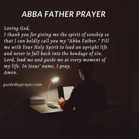 Abba Father Prayer – Guided by Prayer