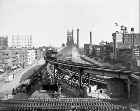 N train on queensboro bridge heading from manhattan to queensboro plaza. 1920. You can buy a ...