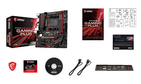 MSI B450M Gaming Plus AMD AMD4 B450 Chipset Micro-ATX Motherboard | Novatech