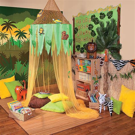 Jungle+Reading+Corner+Idea+-+OrientalTrading.com | Jungle theme classroom, Jungle theme ...