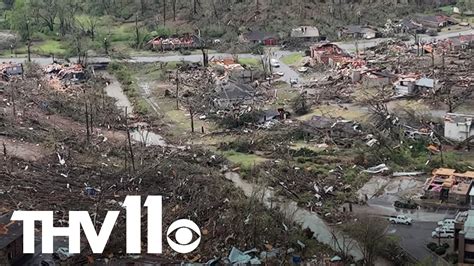 Drone footage of Little Rock tornado damage | thv11.com