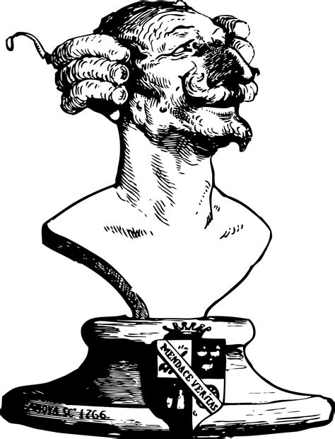 Clipart - The bust of Baron von Munchausen