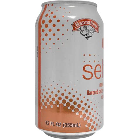 Hannaford Mandarin Orange Seltzer Water (12 fl oz) Delivery or Pickup Near Me - Instacart