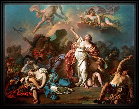 Apollo and Diana Attacking the Children of Niobe by Jacques- Louis ...