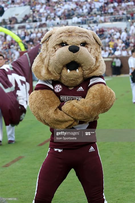 Bully, the Mississippi State mascot during the game between the LSU ...