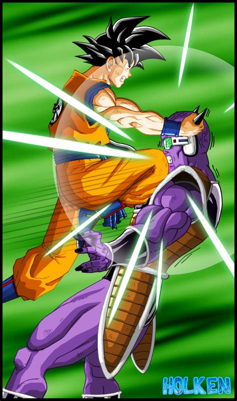 Goku vs Ginyu by DBZwarrior on DeviantArt