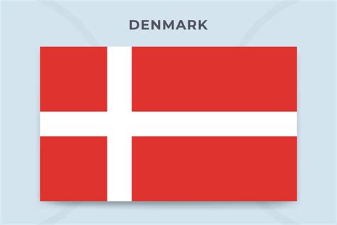 Denmark national flag design template 25550255 Vector Art at Vecteezy