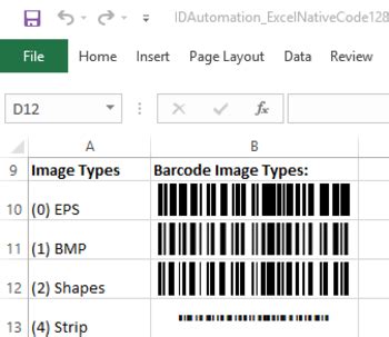 IDAutomation Native Linear Barcode Generator for Microsoft Excel - Download Free with ...